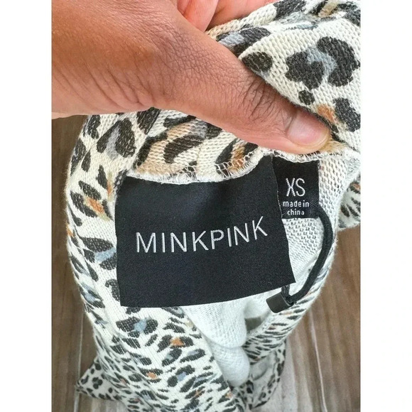 Mink Pink Animal Print Longline Cardigan - Picture 3 of 6